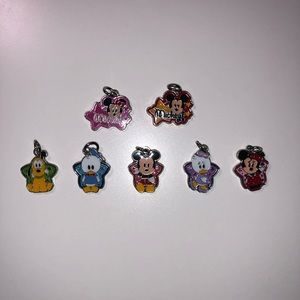 Disney Character Necklace Pendants Set